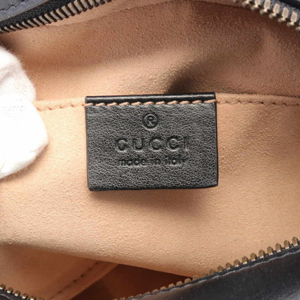Gucci GG Marmont chain Shoulder Bag black leather - Picture 4 of 6